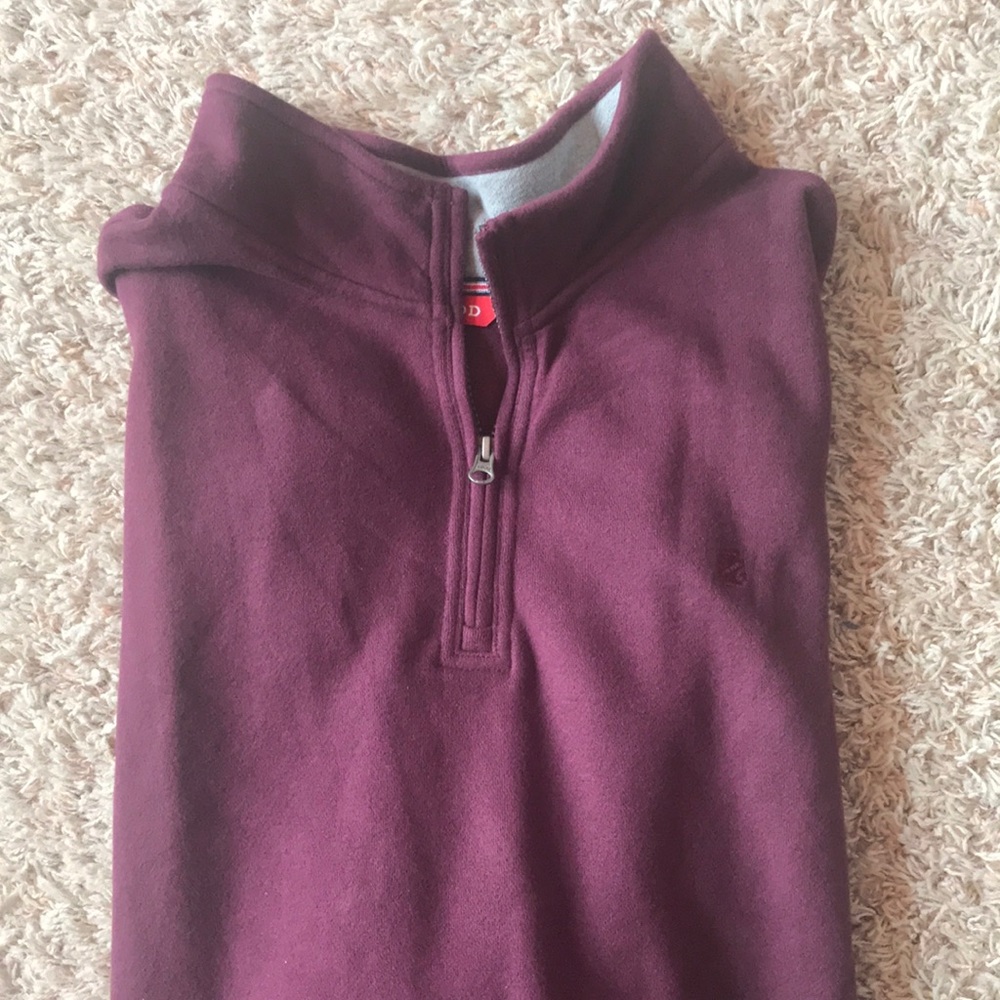 Izod burgundy XXL Tall zip sweatshirt